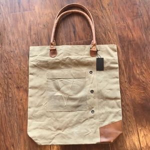 Tan canvas tote